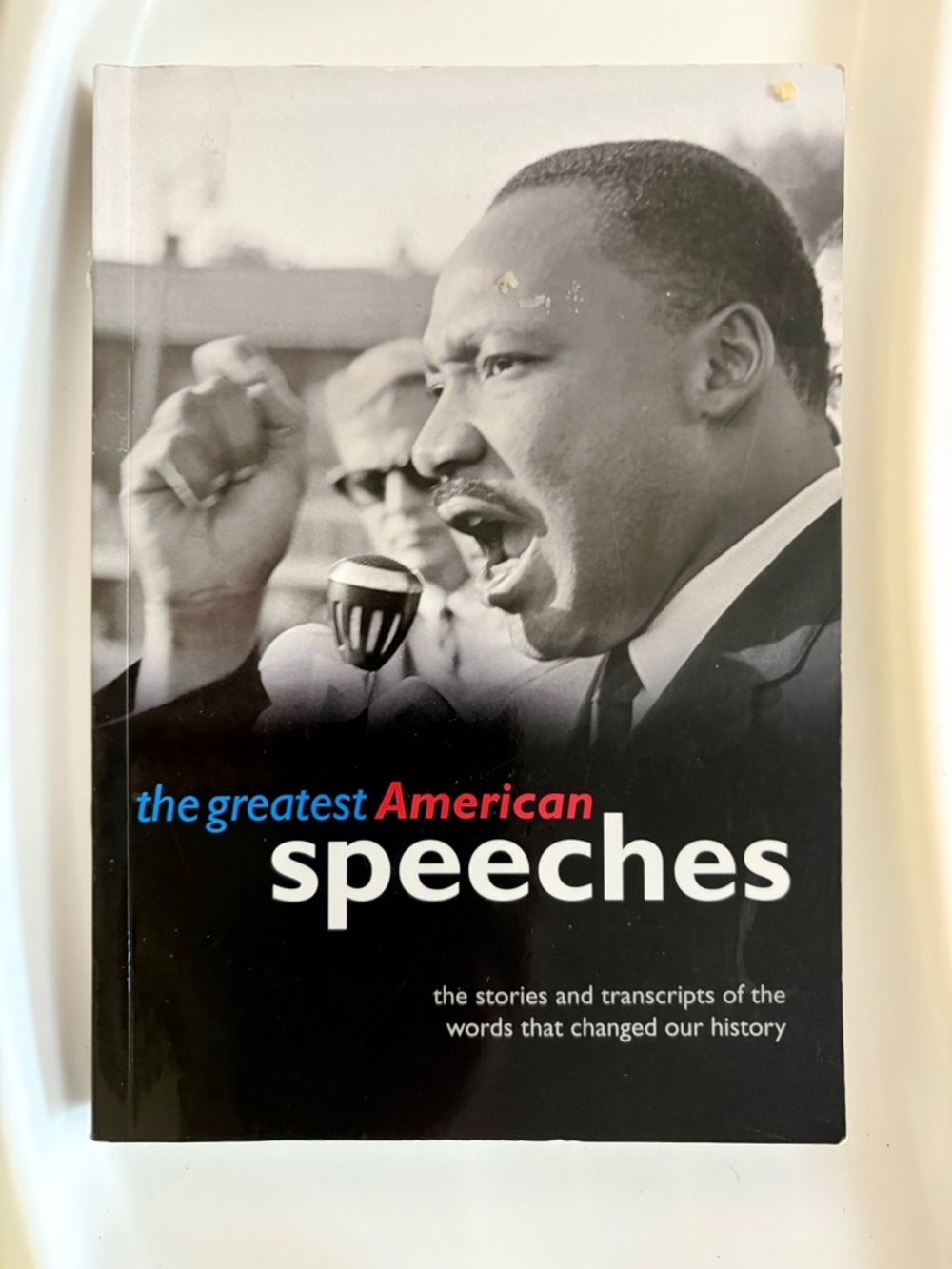 The Greatest American Speeches Paperback - Black, White & Blue Cover